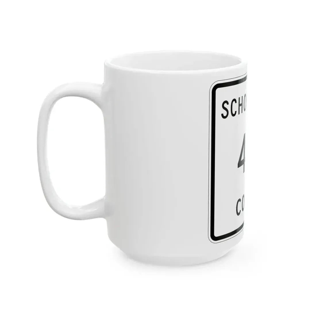 Michigan 498 Schoolcraft County (Michigan) (Road Sign) White Coffee Mug - Go Mug Yourself