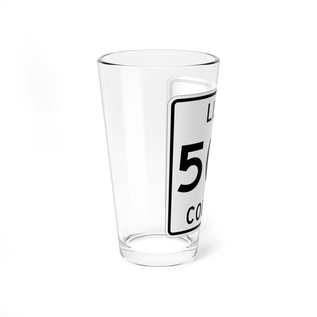 Michigan 500 Luce County (Michigan) (Road Sign) Pint Glss 16oz - Go Mug Yourself