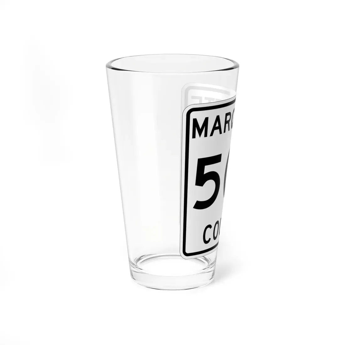 Michigan 500 Marquette County (Michigan) (Road Sign) Pint Glass 16oz - Go Mug Yourself