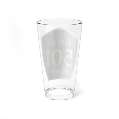 Michigan 501 Gogebic County (Michigan) (Road Sign) Pint Glass 16oz - Go Mug Yourself