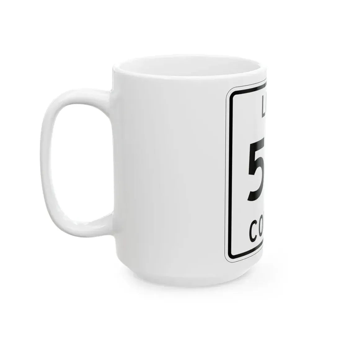 Michigan 501 Luce County (Michigan) (Road Sign) White Coffee Mug - Go Mug Yourself