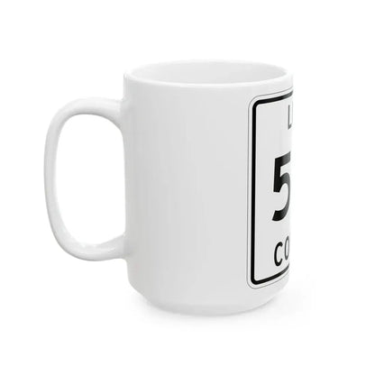 Michigan 501 Luce County (Michigan) (Road Sign) White Coffee Mug - Go Mug Yourself