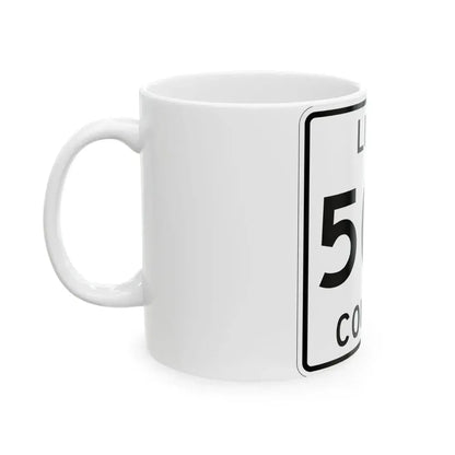 Michigan 502 Luce County (Michigan) (Road Sign) White Coffee Mug - Go Mug Yourself