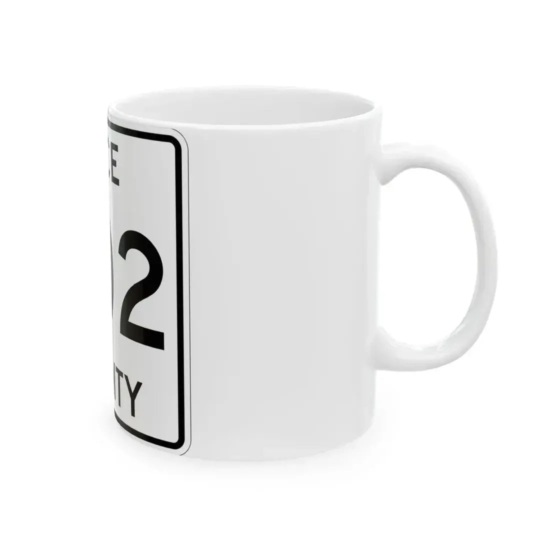 Michigan 502 Luce County (Michigan) (Road Sign) White Coffee Mug - Go Mug Yourself
