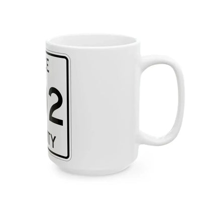 Michigan 502 Luce County (Michigan) (Road Sign) White Coffee Mug - Go Mug Yourself