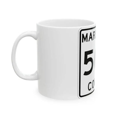 Michigan 502 Marquette County (Michigan) (Road Sign) White Coffee Mug - Go Mug Yourself