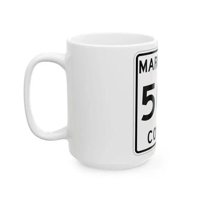 Michigan 502 Marquette County (Michigan) (Road Sign) White Coffee Mug - Go Mug Yourself