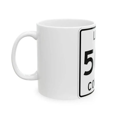 Michigan 503 Luce County (Michigan) (Road Sign) White Coffee Mug - Go Mug Yourself