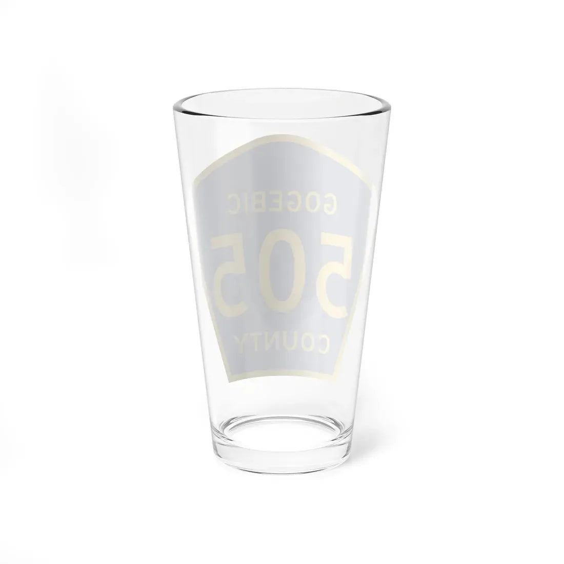 Michigan 505 Gogebic County (Michigan) (Road Sign) Pint Glass 16oz - Go Mug Yourself