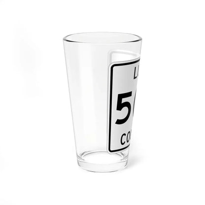 Michigan 505 Luce County (Michigan) (Road Sign) Pint Glass 16oz - Go Mug Yourself