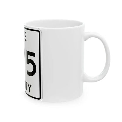 Michigan 505 Luce County (Michigan) (Road Sign) White Coffee Mug - Go Mug Yourself