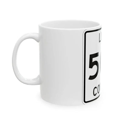 Michigan 506 Luce County (Michigan) (Road Sign) White Coffee Mug - Go Mug Yourself
