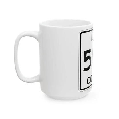 Michigan 506 Luce County (Michigan) (Road Sign) White Coffee Mug - Go Mug Yourself