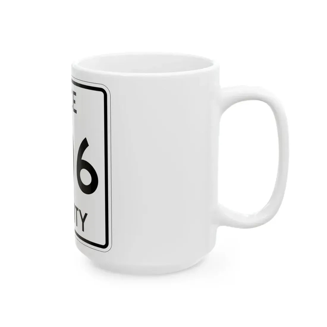 Michigan 506 Luce County (Michigan) (Road Sign) White Coffee Mug - Go Mug Yourself
