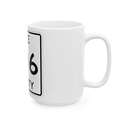 Michigan 506 Luce County (Michigan) (Road Sign) White Coffee Mug - Go Mug Yourself