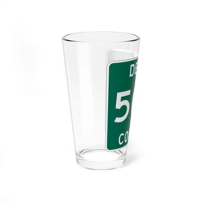 Michigan 507 Delta County (Michigan) (Road Sign) Pint Glss 16oz - Go Mug Yourself