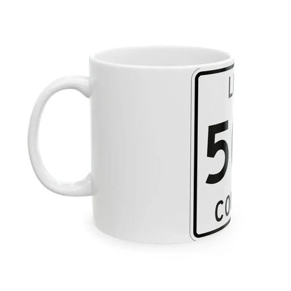 Michigan 507 Luce County (Michigan) (Road Sign) White Coffee Mug - Go Mug Yourself