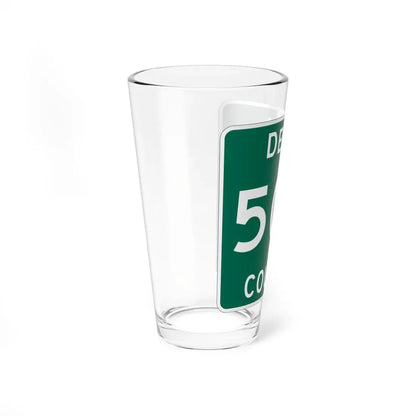 Michigan 509 Delta County (Michigan) (Road Sign) Pint Glass 16oz - Go Mug Yourself
