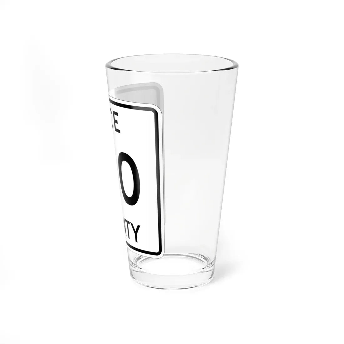 Michigan 510 Luce County (Michigan) (Road Sign) Pint Glass 16oz - Go Mug Yourself