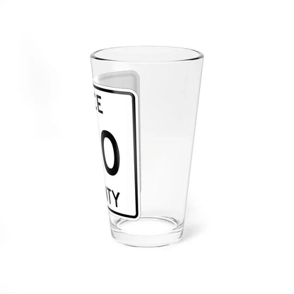 Michigan 510 Luce County (Michigan) (Road Sign) Pint Glass 16oz - Go Mug Yourself