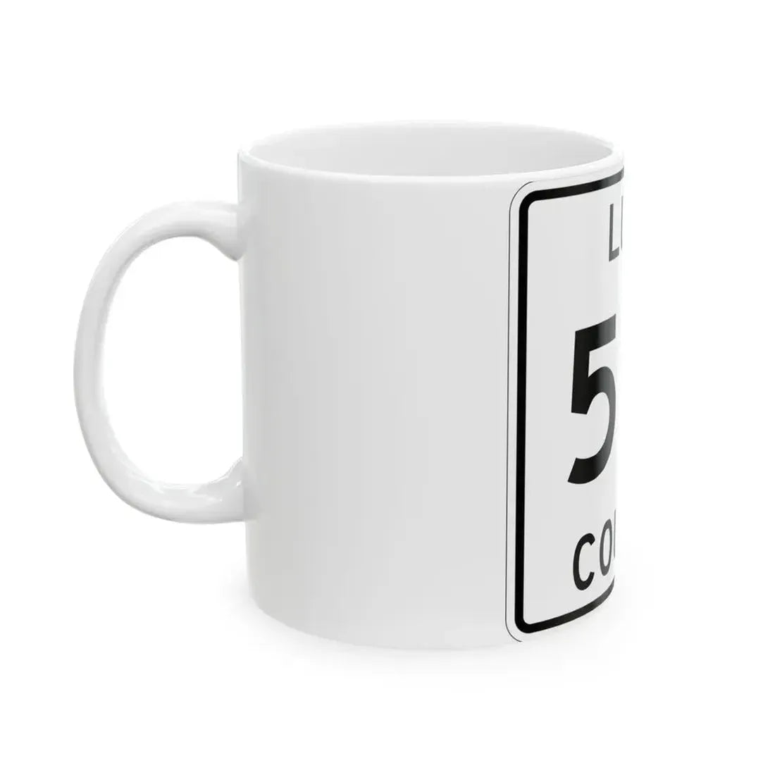 Michigan 510 Luce County (Michigan) (Road Sign) White Coffee Mug - Go Mug Yourself
