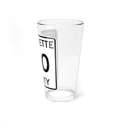 Michigan 510 Marquette County (Michigan) (Road Sign) Pint Glass 16oz - Go Mug Yourself