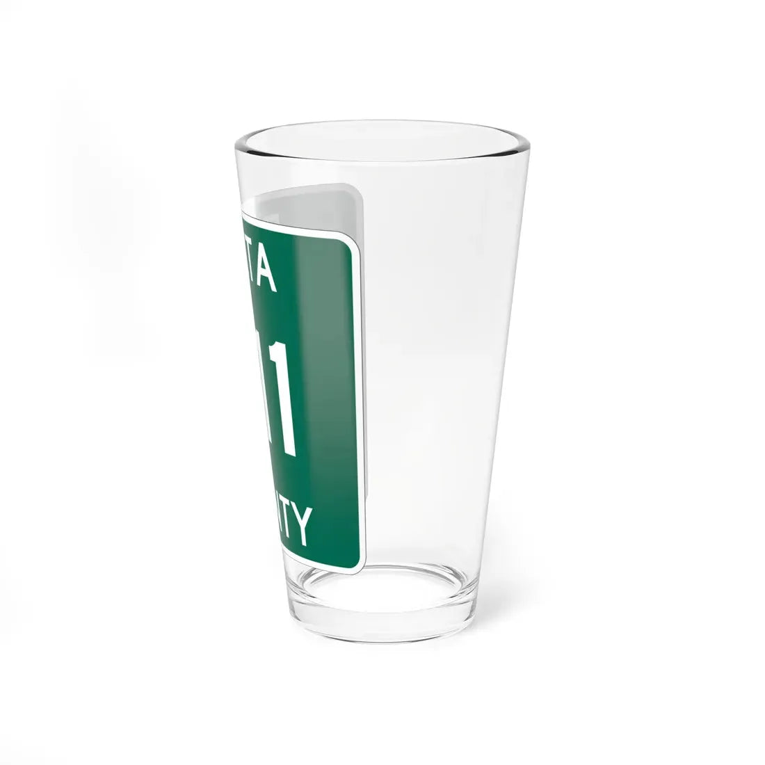 Michigan 511 Delta County (Michigan) (Road Sign) Pint Glass 16oz - Go Mug Yourself