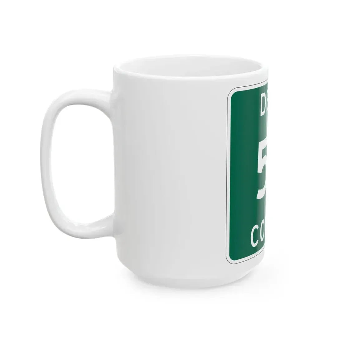 Michigan 511 Delta County (Michigan) (Road Sign) White Coffee Mug - Go Mug Yourself