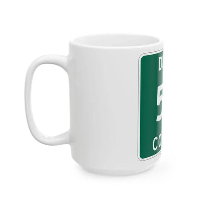 Michigan 511 Delta County (Michigan) (Road Sign) White Coffee Mug - Go Mug Yourself