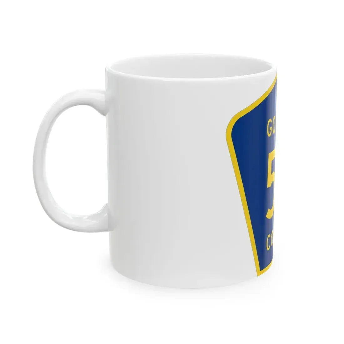 Michigan 511 Gogebic County (Michigan) (Road Sign) White Coffee Mug - Go Mug Yourself