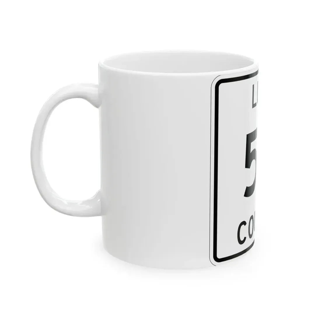 Michigan 511 Luce County (Michigan) (Road Sign) White Coffee Mug - Go Mug Yourself