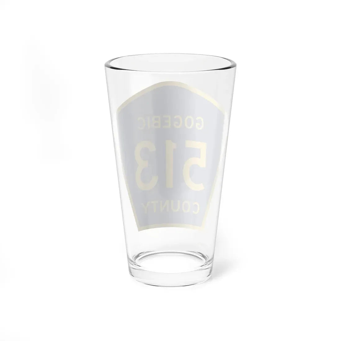 Michigan 513 Gogebic County (Michigan) (Road Sign) Pint Glass 16oz - Go Mug Yourself