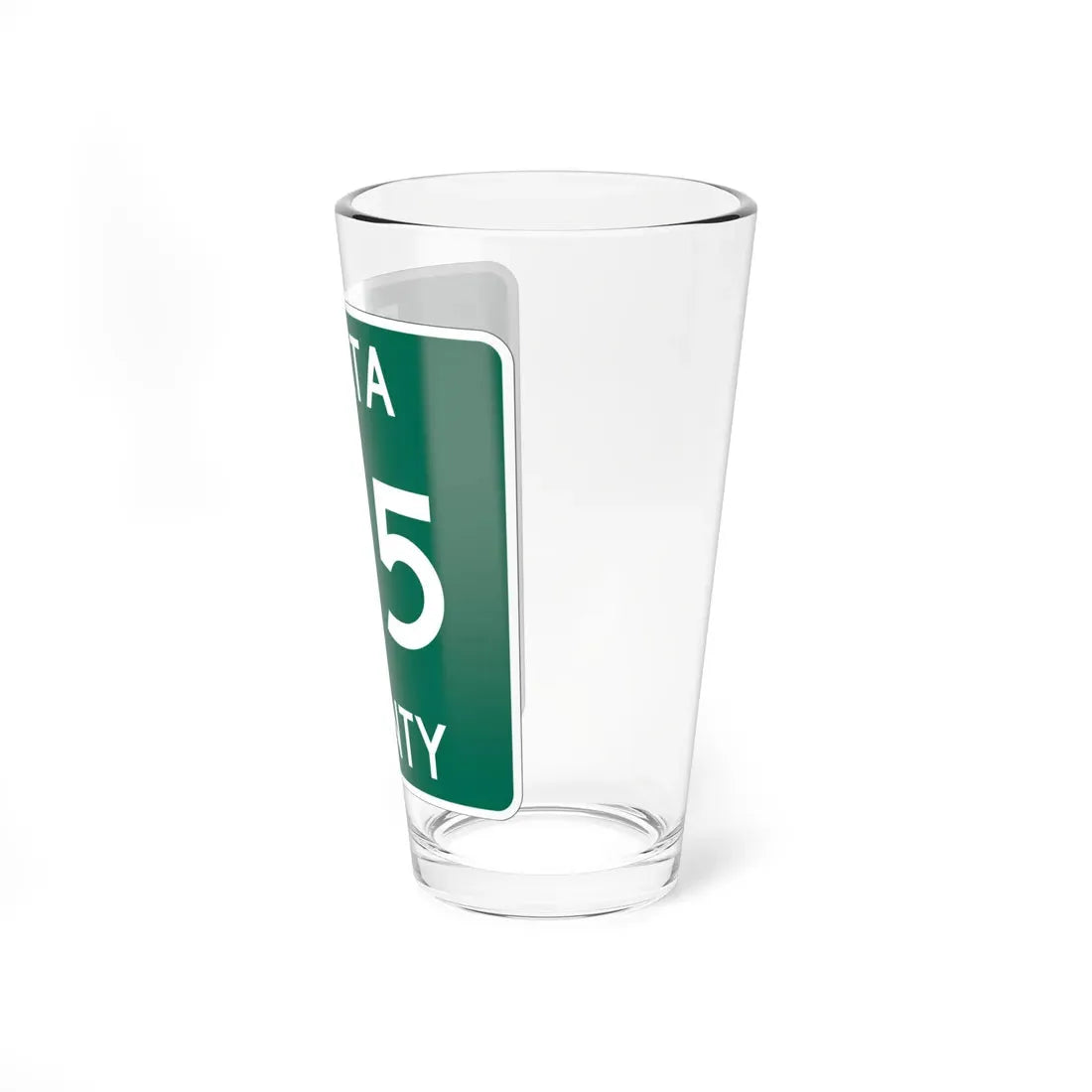 Michigan 515 Delta County (Michigan) (Road Sign) Pint Glass 16oz - Go Mug Yourself