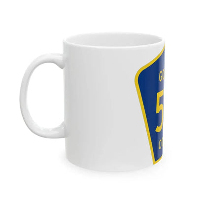 Michigan 515 Gogebic County (Michigan) (Road Sign) White Coffee Mug - Go Mug Yourself