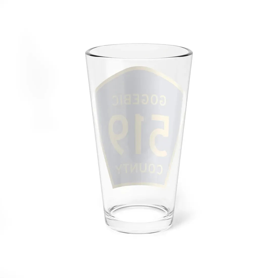 Michigan 519 Gogebic County (Michigan) (Road Sign) Pint Glass 16oz - Go Mug Yourself