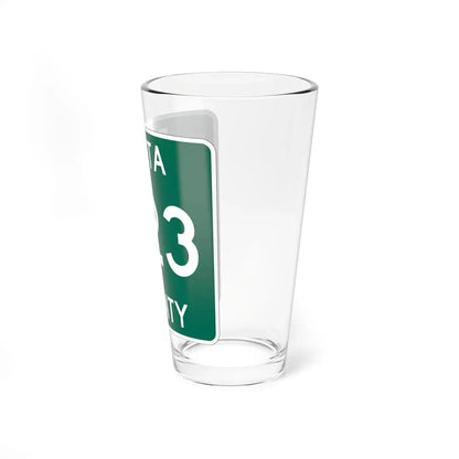 Michigan 523 Delta County (Michigan) (Road Sign) Pint Glass 16oz - Go Mug Yourself