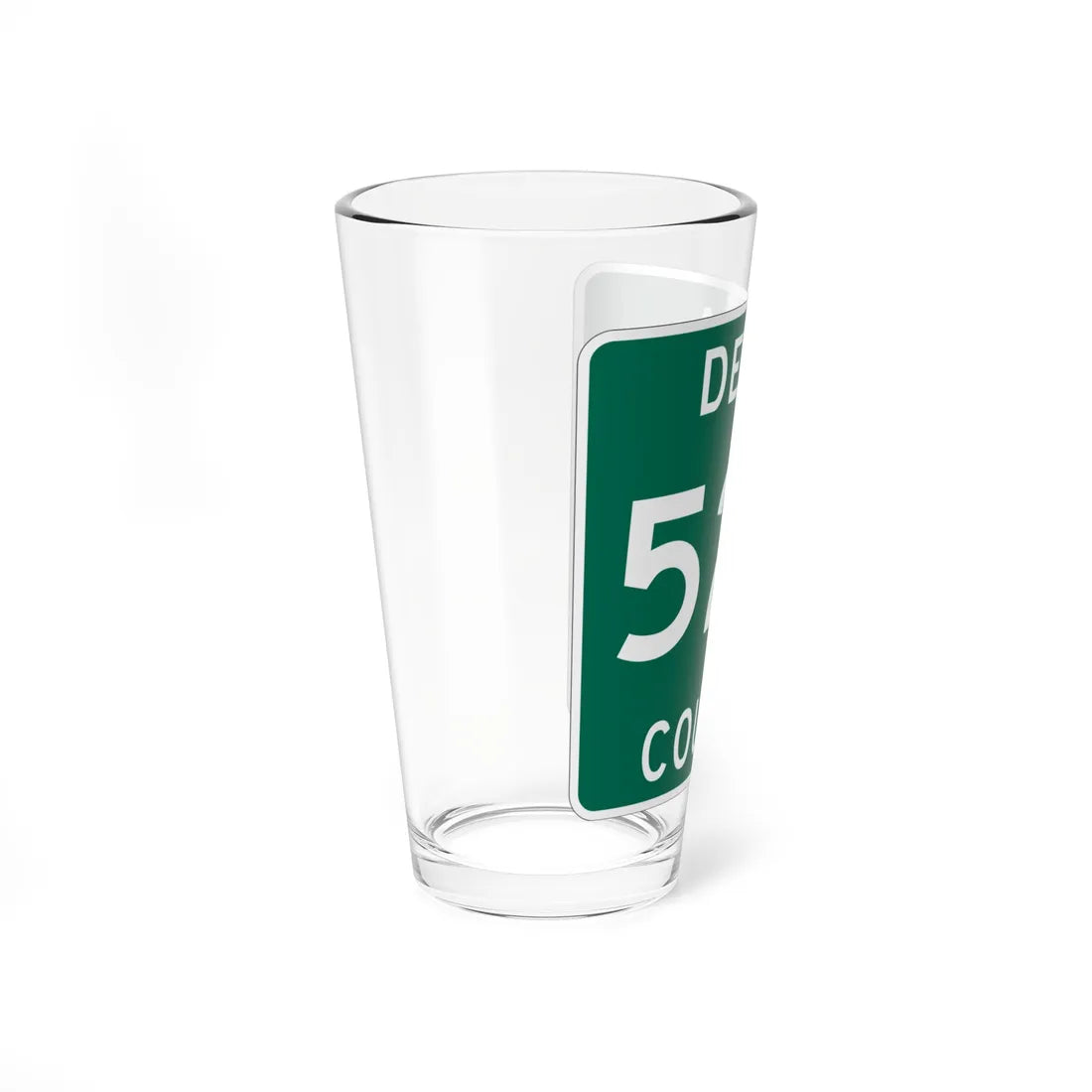 Michigan 523 Delta County (Michigan) (Road Sign) Pint Glss 16oz - Go Mug Yourself