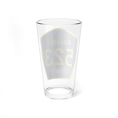 Michigan 523 Gogebic County (Michigan) (Road Sign) Pint Glass 16oz - Go Mug Yourself