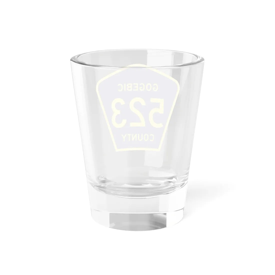 Michigan 523 Gogebic County (Michigan) (Road Sign) Shot Glass 1.5oz - Go Mug Yourself
