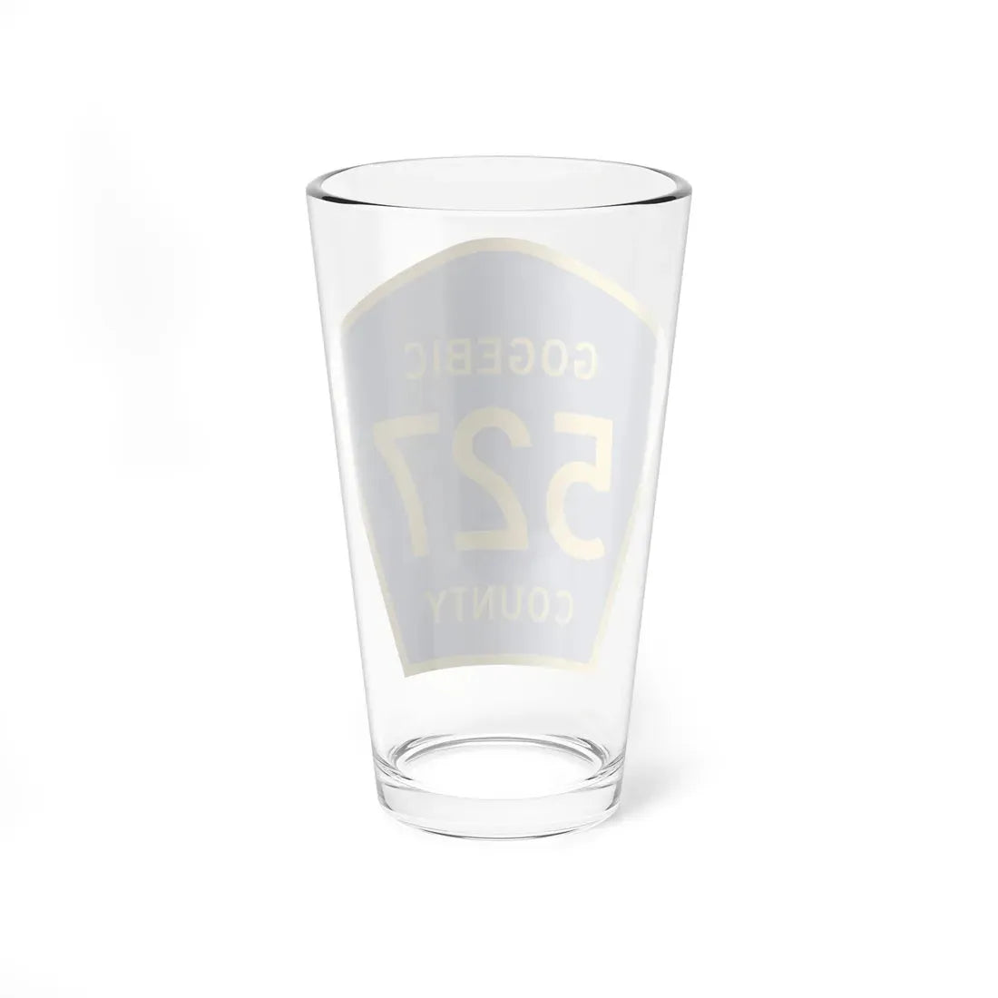 Michigan 527 Gogebic County (Michigan) (Road Sign) Pint Glass 16oz - Go Mug Yourself