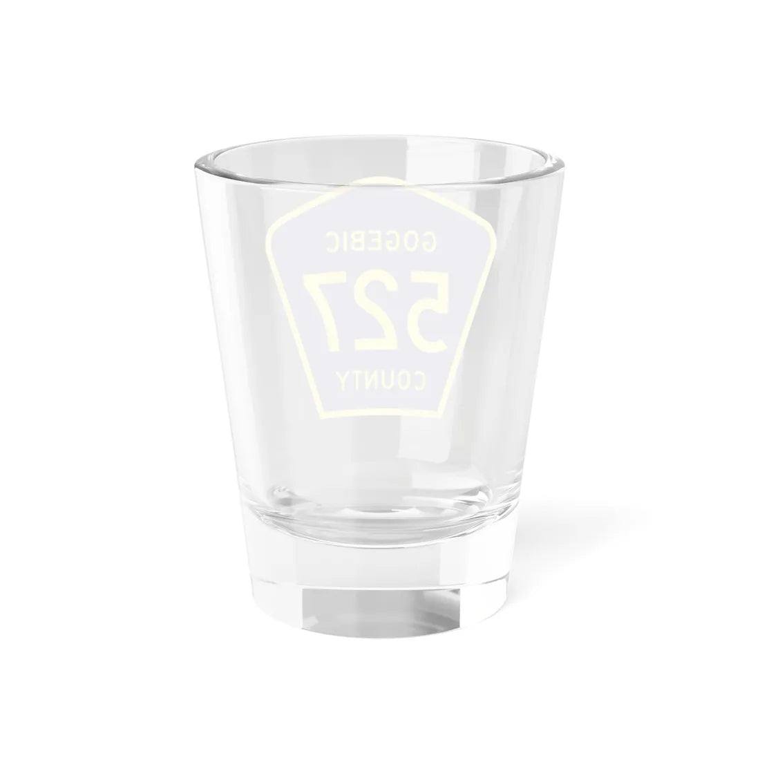 Michigan 527 Gogebic County (Michigan) (Road Sign) Shot Glass 1.5oz - Go Mug Yourself