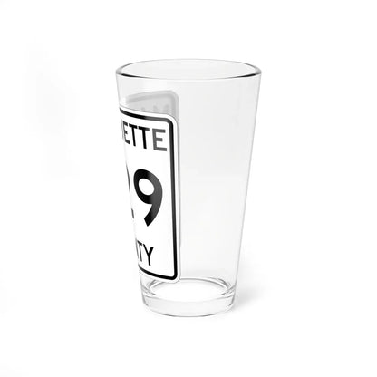 Michigan 529 Marquette County (Michigan) (Road Sign) Pint Glass 16oz - Go Mug Yourself