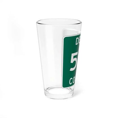Michigan 531 Delta County (Michigan) (Road Sign) Pint Glass 16oz - Go Mug Yourself
