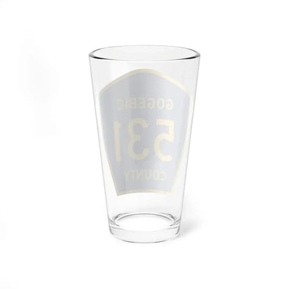 Michigan 531 Gogebic County (Michigan) (Road Sign) Pint Glass 16oz - Go Mug Yourself