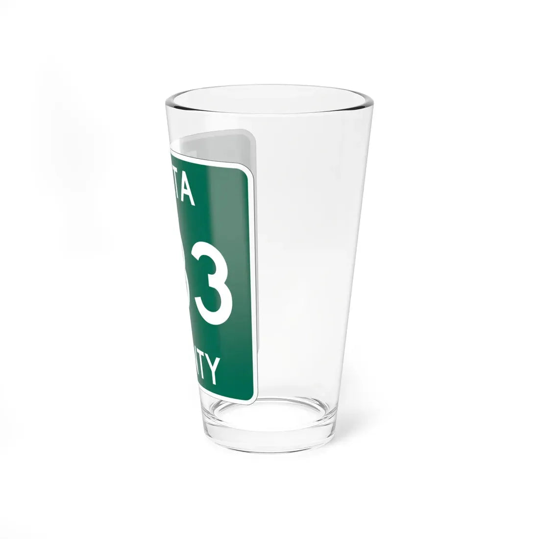 Michigan 533 Delta County (Michigan) (Road Sign) Pint Glass 16oz - Go Mug Yourself