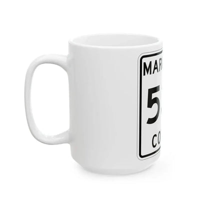 Michigan 533 Marquette County (Michigan) (Road Sign) White Coffee Mug - Go Mug Yourself