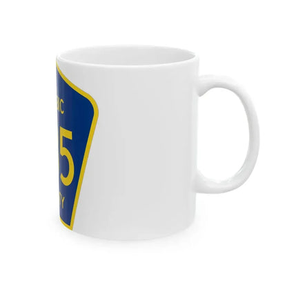 Michigan 535 Gogebic County (Michigan) (Road Sign) White Coffee Mug - Go Mug Yourself
