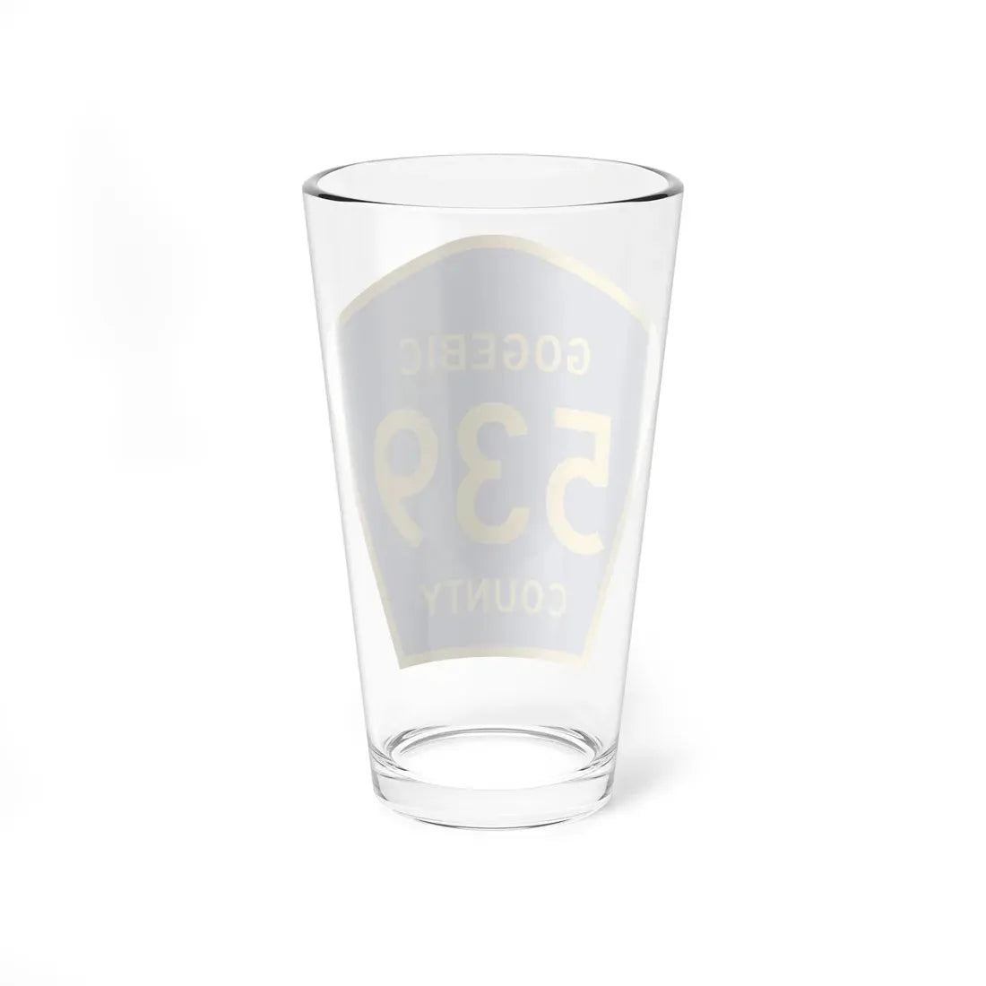 Michigan 539 Gogebic County (Michigan) (Road Sign) Pint Glass 16oz - Go Mug Yourself