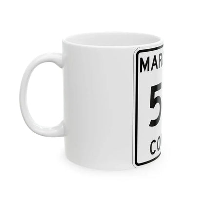 Michigan 541 Marquette County (Michigan) (Road Sign) White Coffee Mug - Go Mug Yourself