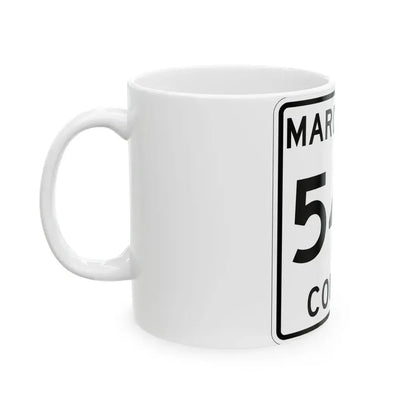 Michigan 545 Marquette County (Michigan) (Road Sign) White Coffee Mug - Go Mug Yourself
